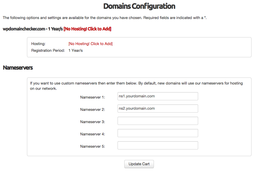 WP Domain Checker Integration With WHMCS